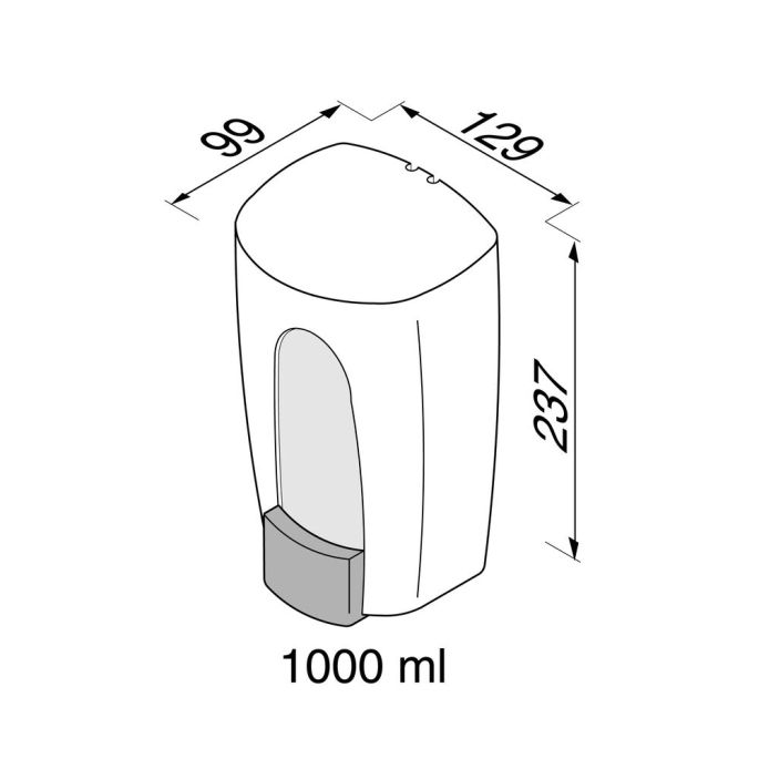 Geesa Public Area 911217-05 zeepdispenser 900 ml RVS geborsteld