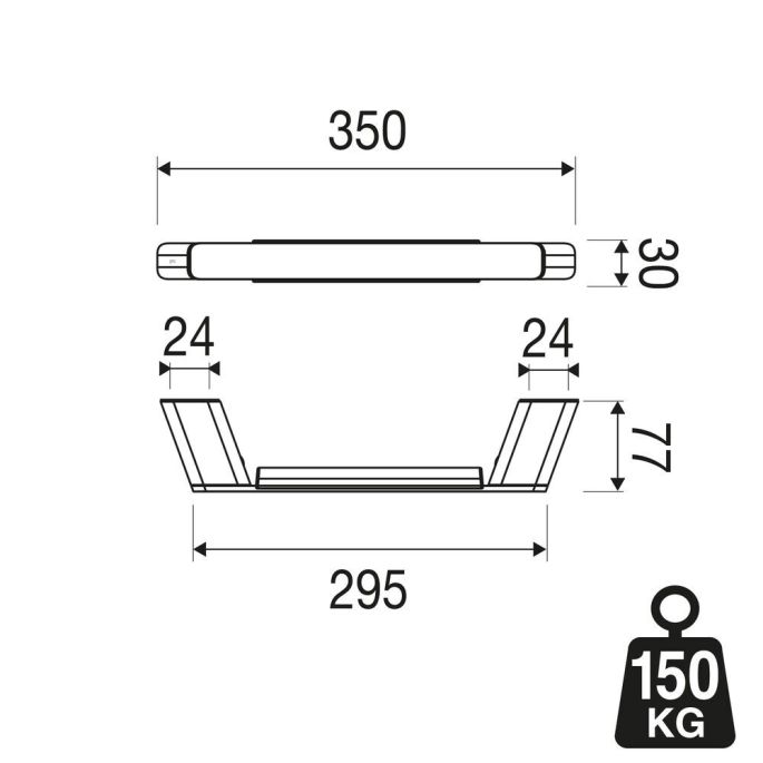 Geesa Shift Black 919906-06 badgreep mat zwart