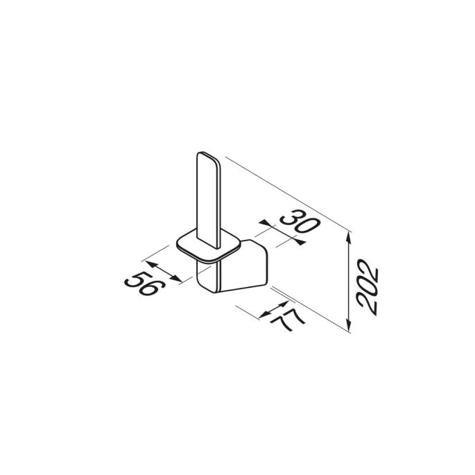 Geesa Shift Chrome 919912-02 reserverolhouder chroom