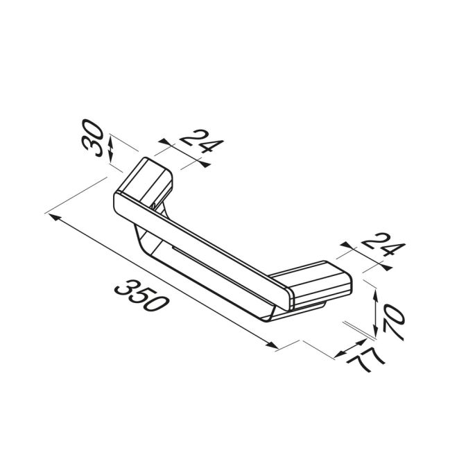 Geesa Shift Brushed Stainless Steel 919914-05 douchemand RVS geborsteld