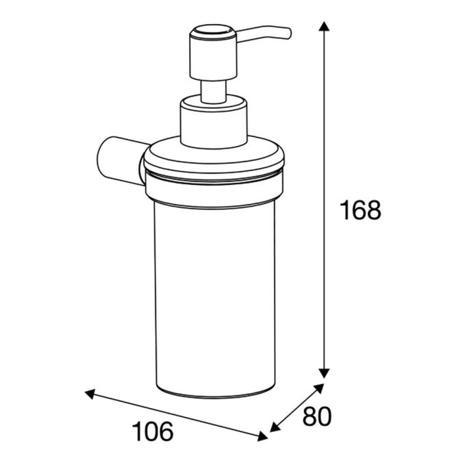 Pressalit Choice Q30750 zeepdispenser geborsteld staal