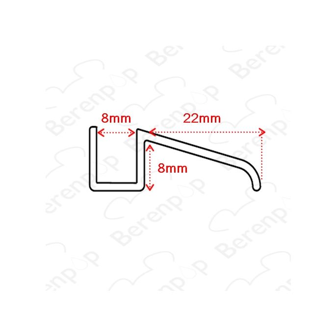 San4U Sealday SD143 drainage profile, 100cm, 8mm