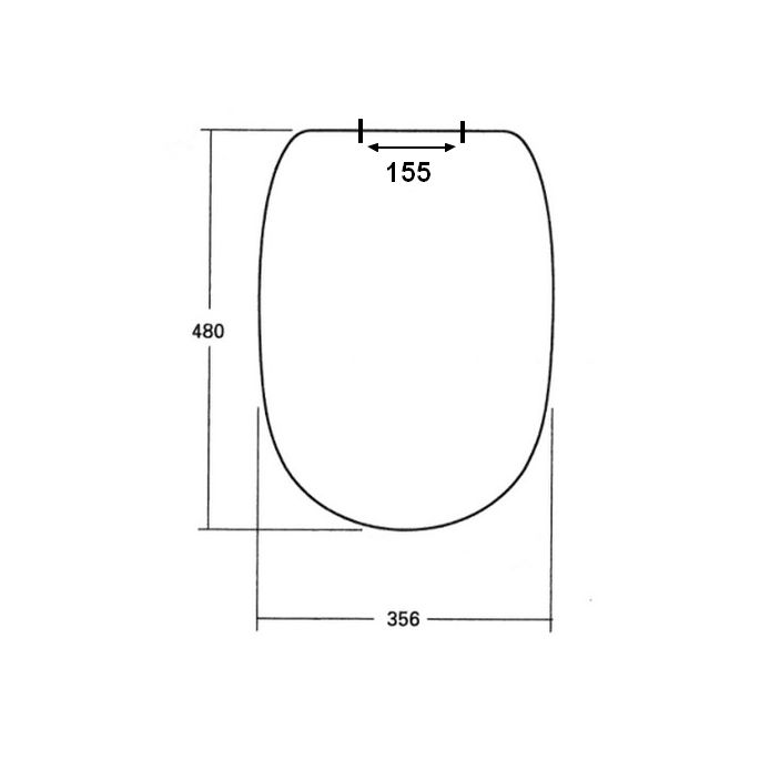 Sphinx 330/355/390 S8H513S1000 (42763000) toilet seat with cover white (OUTLET)