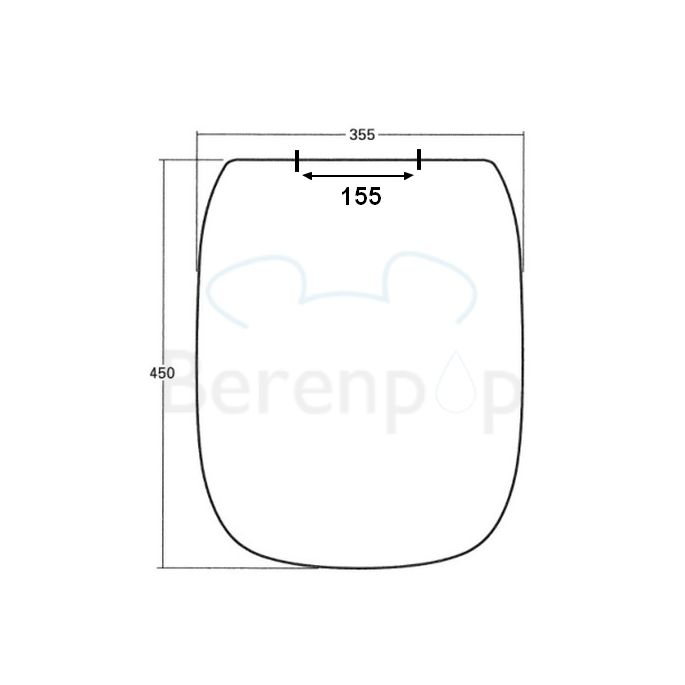 Sphinx 380 S8H50508030 OLW-19 soft-close WC-Sitze mit Deckel pergamon (Outlet)