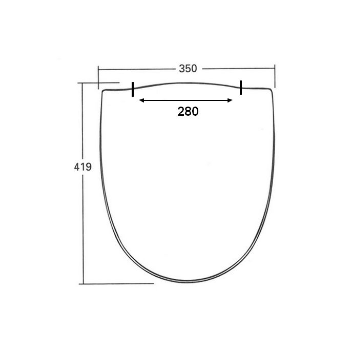 Sphinx Antibes S8H5F00R000 OL-226 toiletzitting met deksel wit (OUTLET)