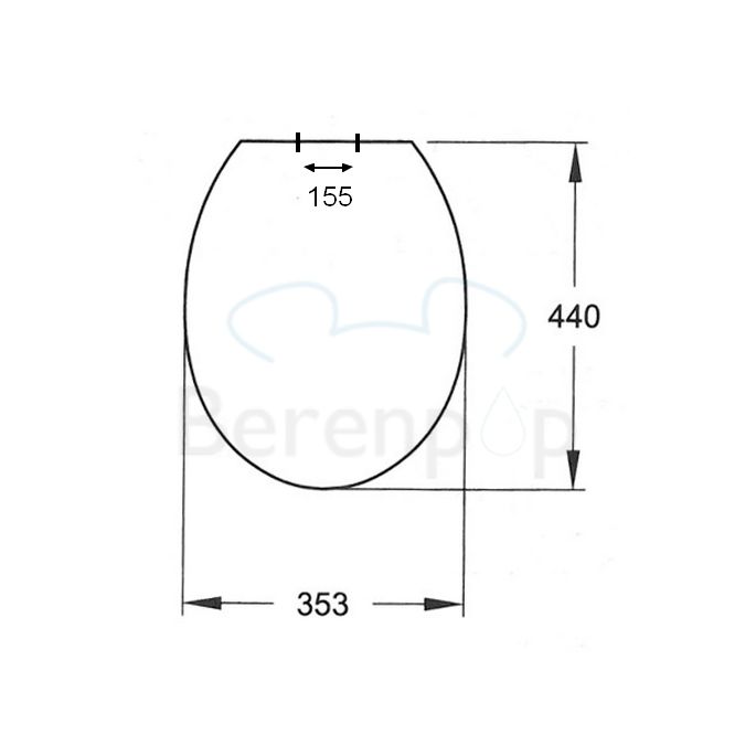 Sphinx Eurobase H5T0 001 OLW-02 toilet seat with cover white (OUTLET)