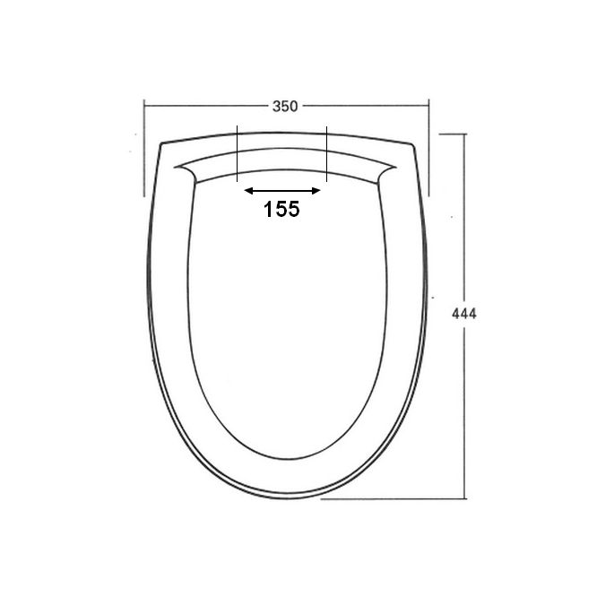 Sphinx Gilia S8H5M00R000 OLW-05 toilet seat with cover white (OUTLET)