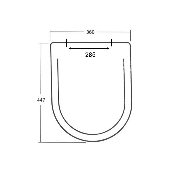 Sphinx Ravenna S8H57000000 OL-219 toiletzitting met deksel wit (OUTLET)