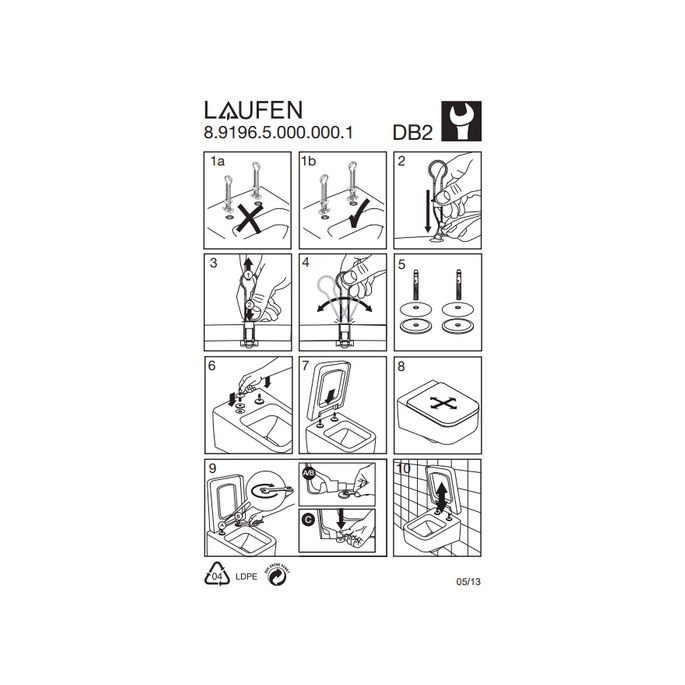 Laufen Pro S 8919600000001 toiletzitting met deksel wit