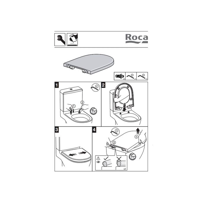 Roca The Gap A801732004 Toilettensitz mit Deckel weiß *nicht länger verfügbar*
