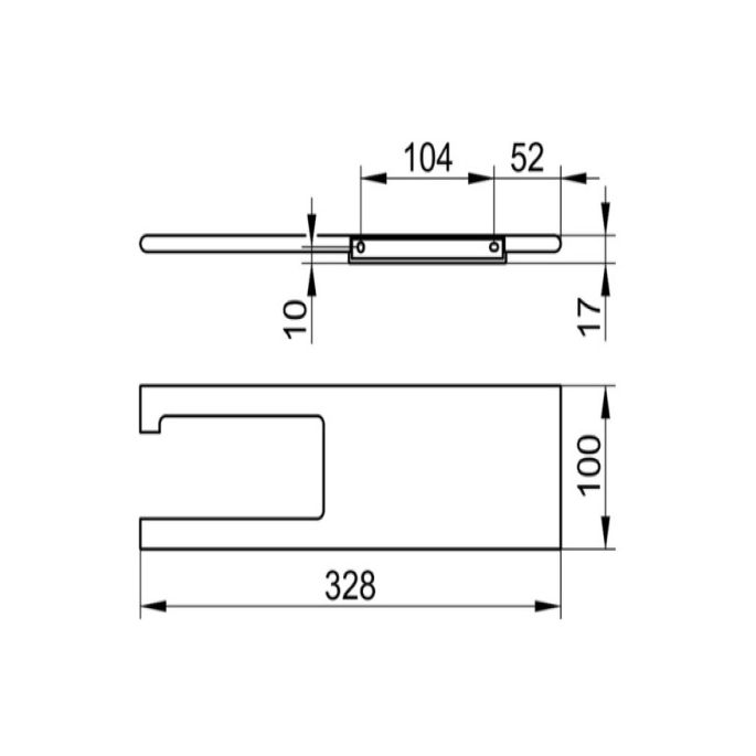 Keuco EDITION 400 11573170000 toiletrolhouder met planchet chroom (OUTLET)