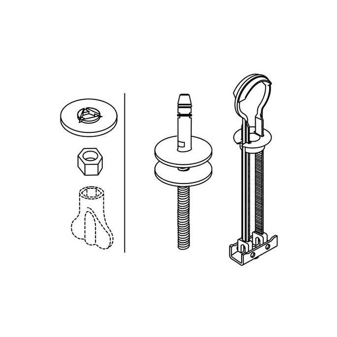 Pressalit Plan 780000-D98999 toiletzitting met deksel wit