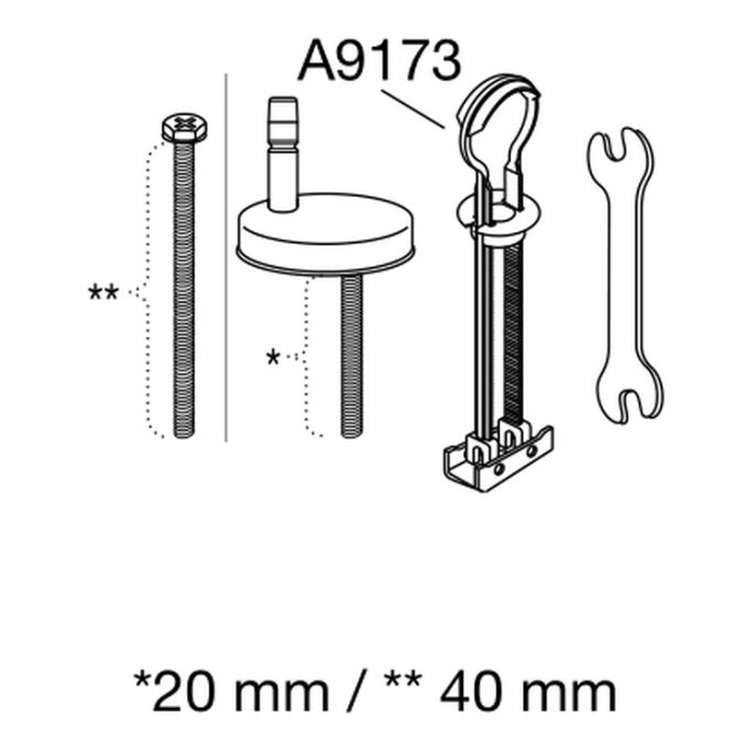 Pressalit Sway D2 994231-DF4999 toiletzitting met deksel mat zwart