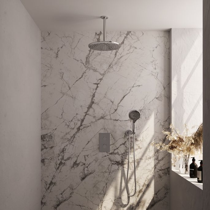Brauer Edition 5-CE-061 thermostatic concealed rain shower 3-way diverter SET 36 chrome