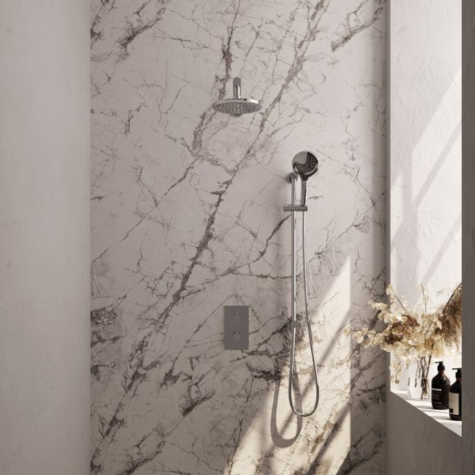 Brauer Edition 5-CE-070 thermostatic concealed rain shower 3-way diverter SET 43 chrome