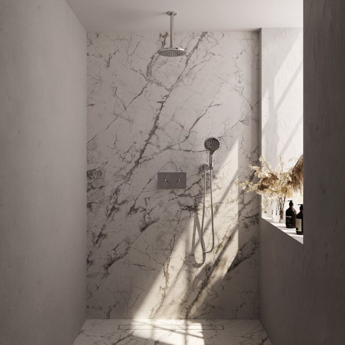 Brauer Edition 5-CE-170 thermostatic concealed rain shower with push buttons SET 59 chrome