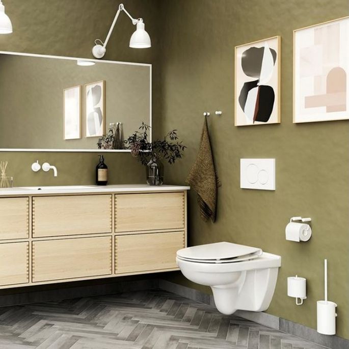 Pressalit Sway D2 994230-DF4999 WC-Sitze mit Deckel mattweiß