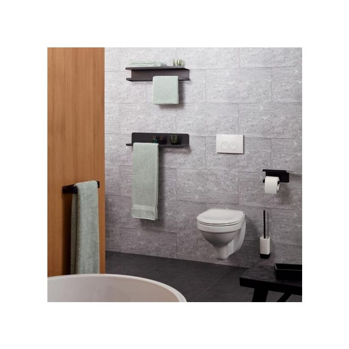 Haceka Aline 1208641 toilet brush white ceramic / matt black