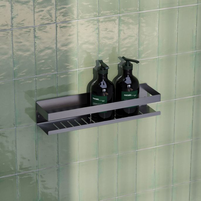Brauer 5-NG-225 shower rack 40cm stainless steel brushed pvd