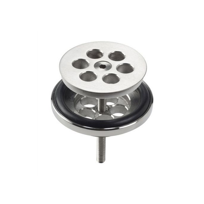 Clou Mini Wash Me CL065102041 Stopfen (für Wasserstopfen) gebürsteter Edelstahl