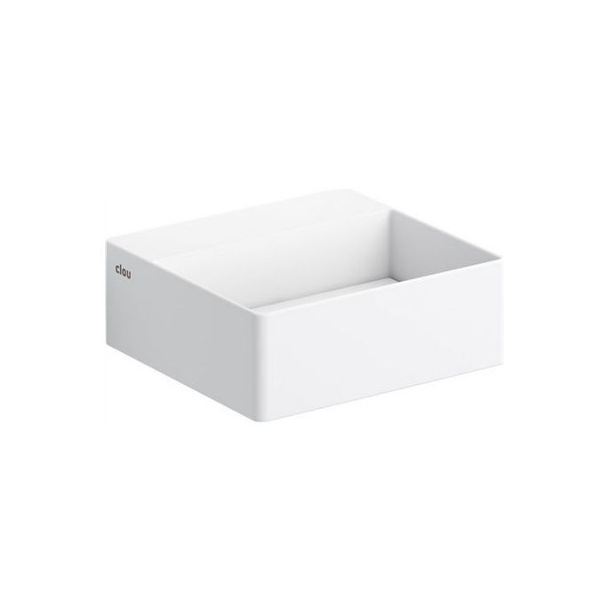 Clou New Flush 1 CL031341002 fontein 28x27cm met vlakke afvoerplaat aluite wit