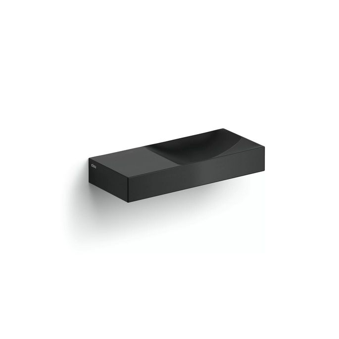 Clou Vale CL0330162L fontein 45x19cm zonder kraangat links mat zwart keramiek
