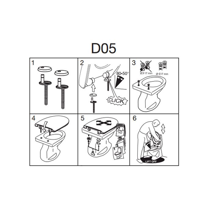 Pressalit Scandinavia PLUS 758273-D05999 toiletzitting met deksel pergamon