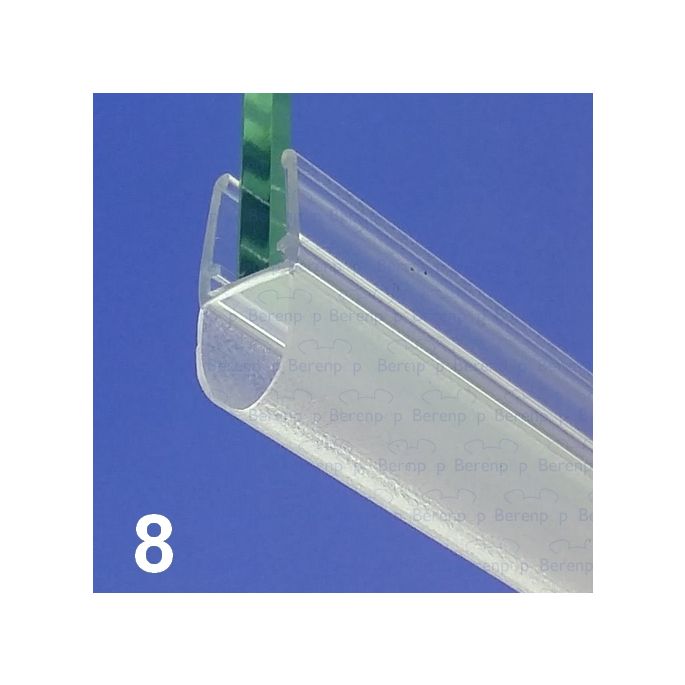 Exa-Lent Universal DS082008 - G08057200 klares Duschprofil 1 Faltenbalg von 12mm (Kugel) 200cm - 8mm