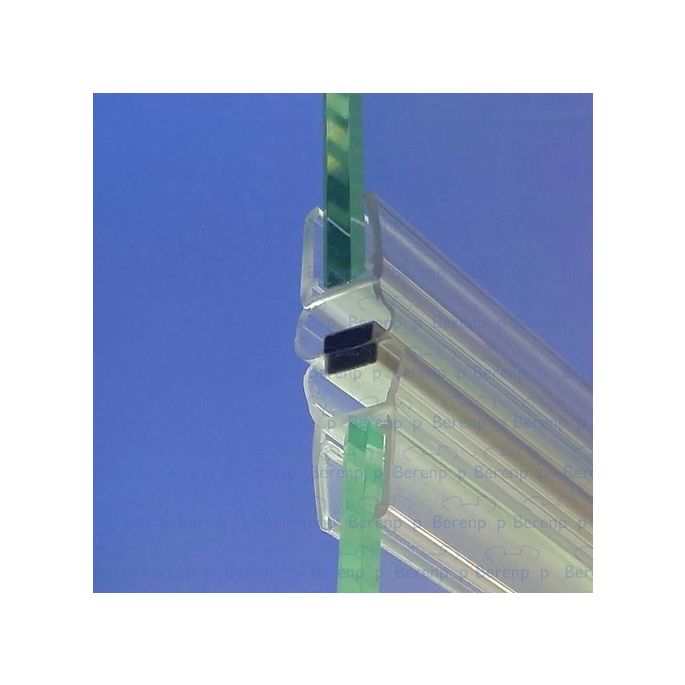 Exa-Lent Universal DS142008 - M08115200 klares Duschprofil magnetisch gerade (Satz mit 2 Stück) 200cm 8mm