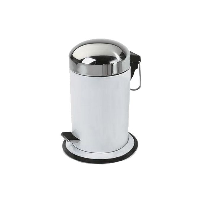 Decor Walther 0608173 TE 30 pedal bin 31xø17cm stainless steel polished/ white