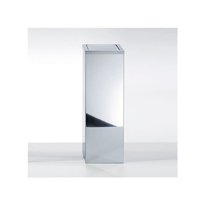 Decor Walther 0611370 DW 1013 Abfallbehälter mit Schwingdeckel 60x20x20cm Edelstahl poliert