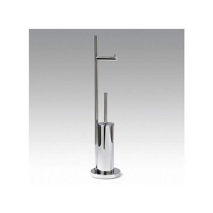 Decor Walther 0800200 DW 670 toiletborstelhouder / toiletrolhouder standaard chroom