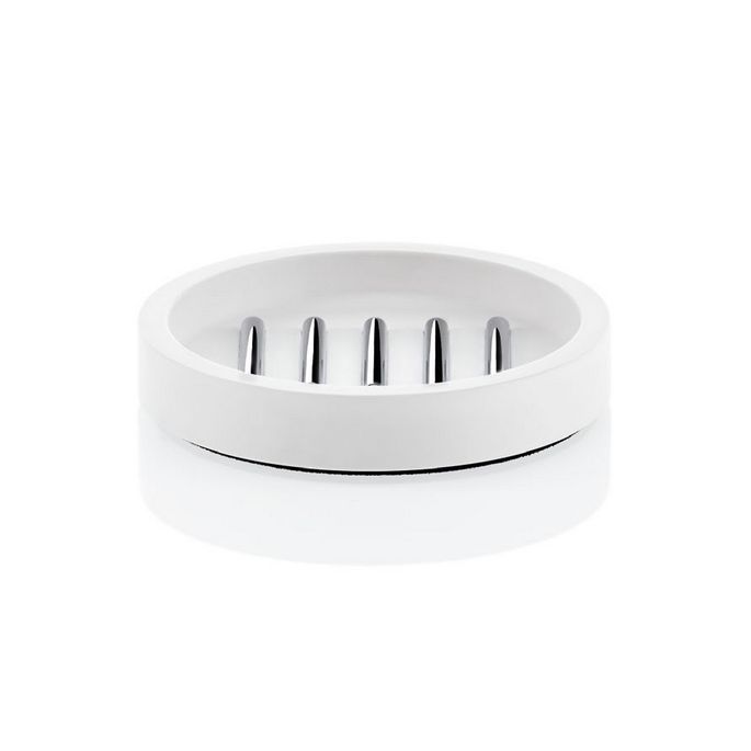 Decor Walther 0972154 Stone STS Seifenschale chrom/ weiß