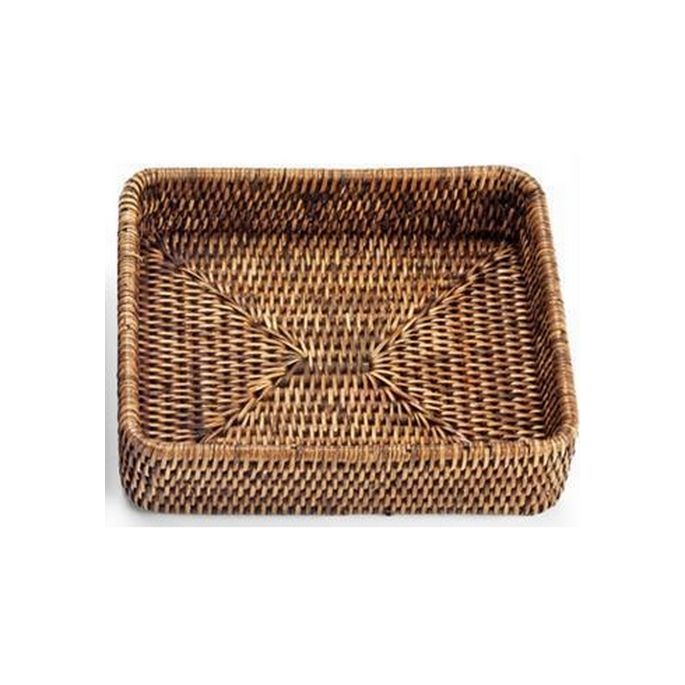 Decor Walther Basket 0931992 BASKET TAB 1 schaal/ tray rotan donker gekleurd