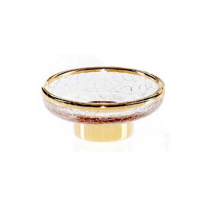 Decor Walther Crack 0932920 CR STS zeepschaal craquelé glas/ goud