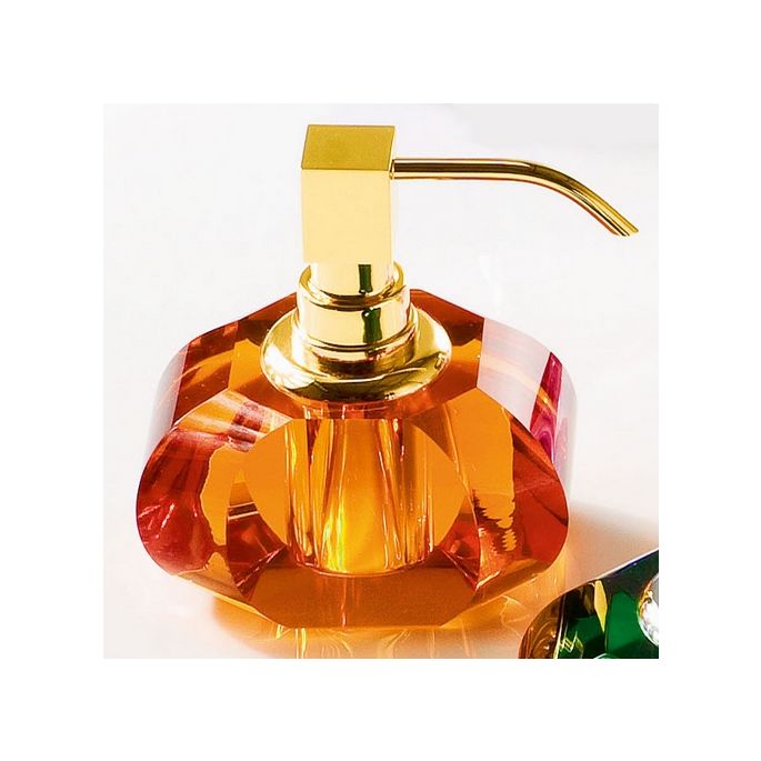 Decor Walther Crystal 0924481 KR SSP soap dispenser (gold pump) Amber Crystal