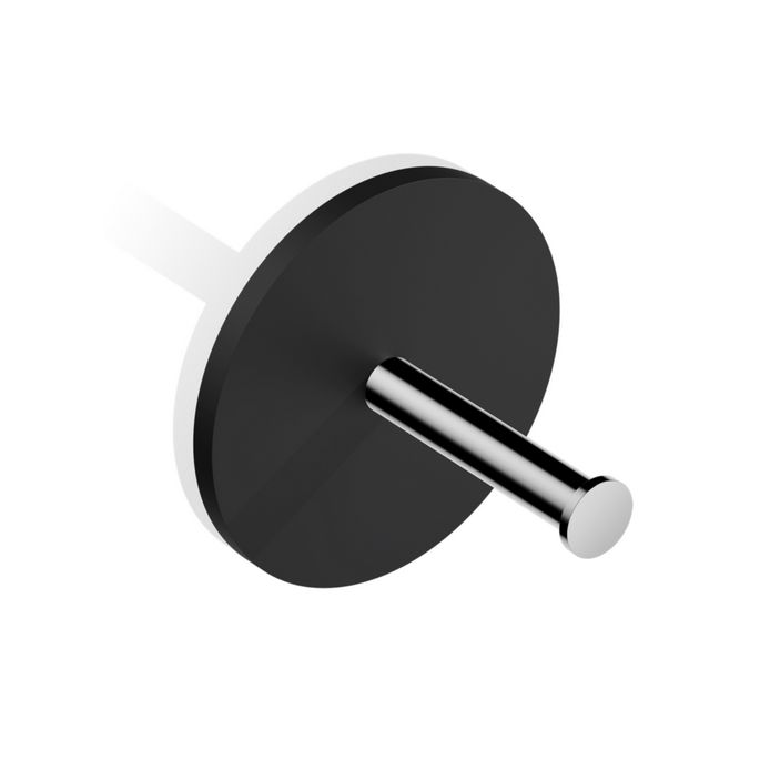 Decor Walther 0974464 Stone TPH1 toiletrolhouder mat zwart/ chroom