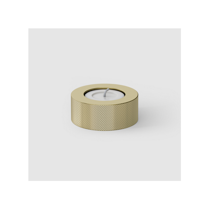 Decor Walther Club 0859713 CLUB TLH Kerzenhalter mit Kerze Messing matt