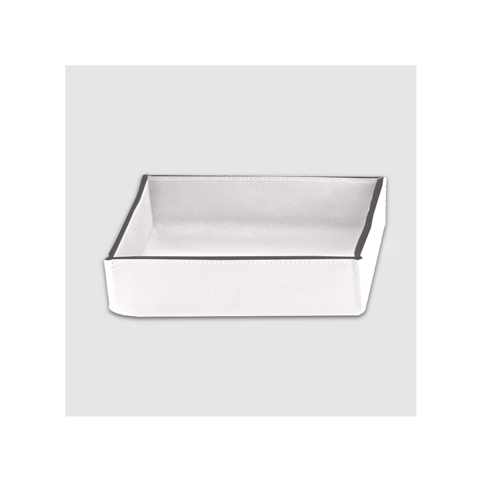 Decor Walther Nappa 0938350 NAPPA TAB S multi box zonder deksel echt leer sneeuw wit