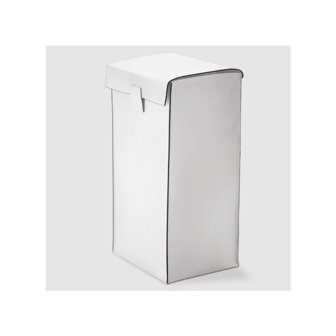 Decor Walther Nappa 0938850 NAPPA WB Wäschebehälter echtes Leder schneeweiß