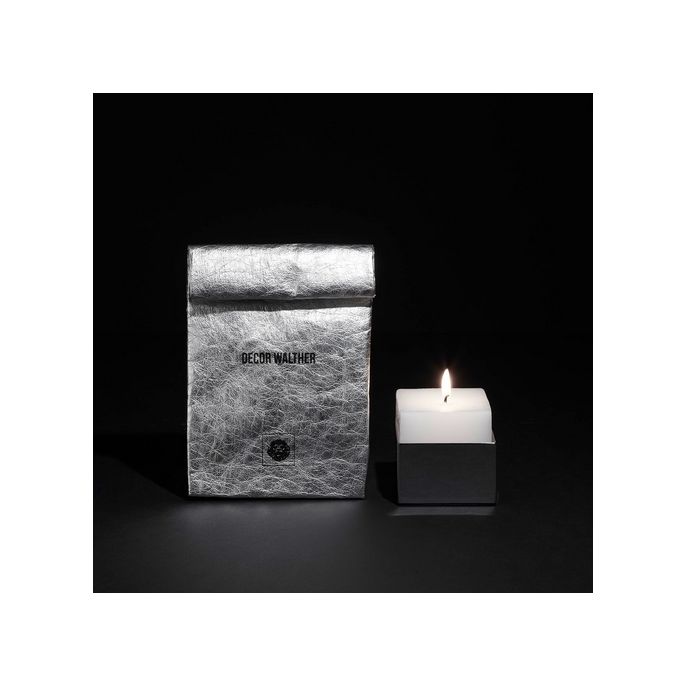 Decor Walther Senses DK 0936051 Kerzenhalter mit Kerze Ocean Breeze im silbernen Geschenkbeutel