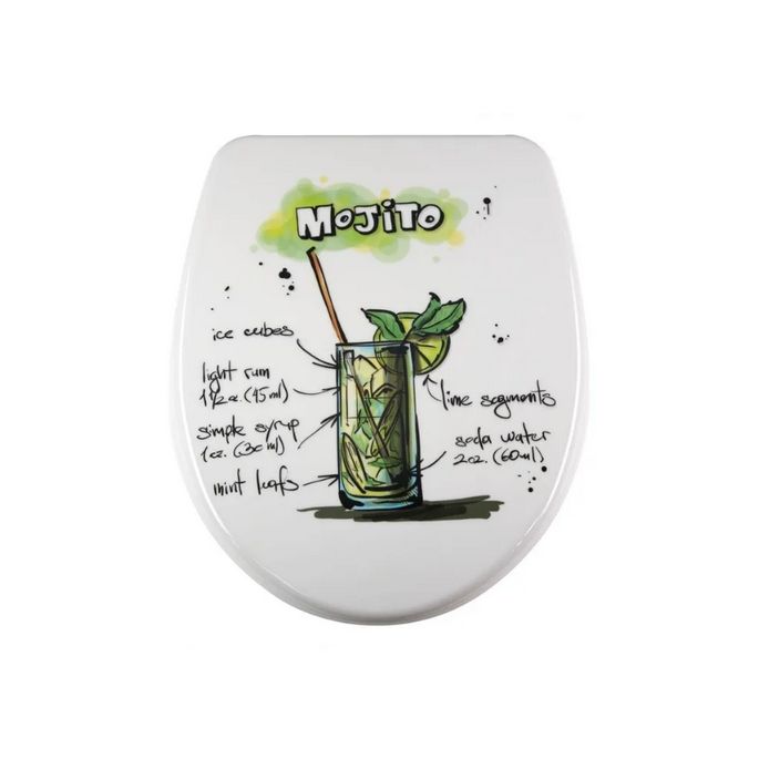 Diaqua Nice 31171255 toiletzitting met deksel motief Mojito