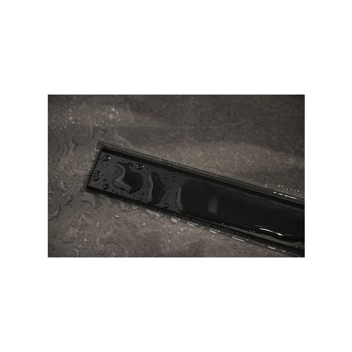 Easy Drain Compact 30 TAF Black EDM1TAFZM60030B douchegoot 60cm zijuitloop