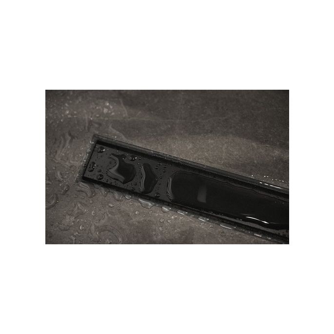 Easy Drain Compact 30 TAF Black EDM1TAFZM80030B douchegoot 80cm zijuitloop