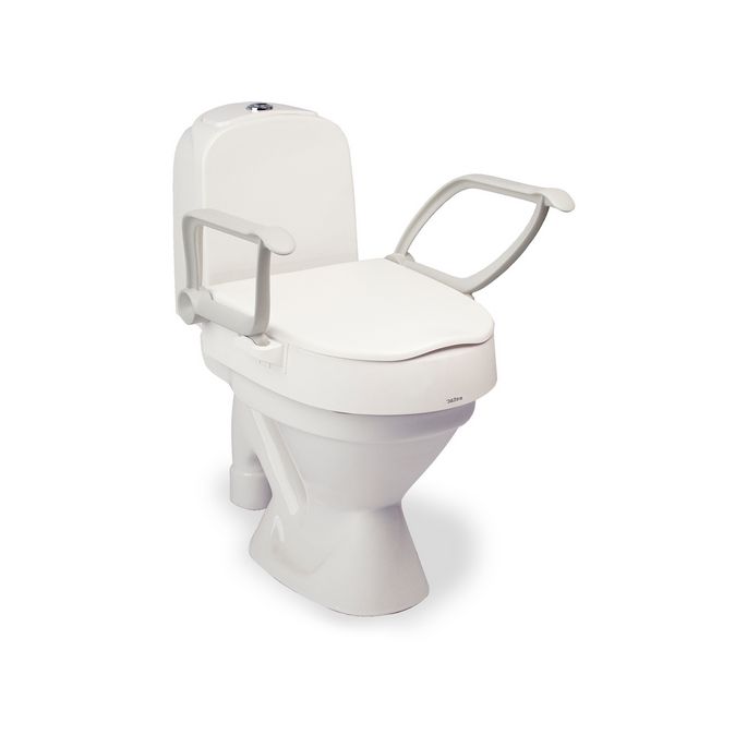 Etac Cloo 80301214 toilet riser with lid and armrests rise 6 and 10cm white