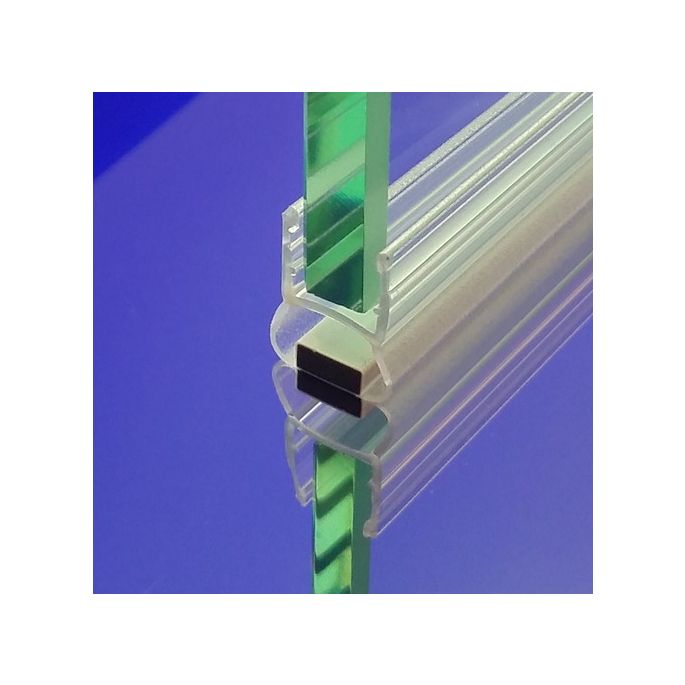 Exa-Lent Universal DS2220010 clear shower profile magnetic straight (set of 2 pieces) 200cm 10mm