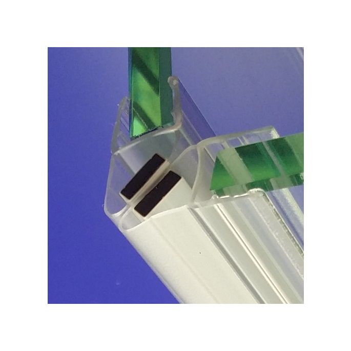Exa-Lent Universal DS2420010 klarer Duschprofilmagnet 45 Grad (Satz mit 2 Stück) 200cm 10mm