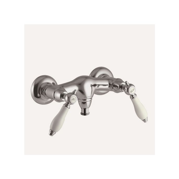 Fima Carlo Frattini Herend F54051SN opbouw douchekraan 2-greeps geborsteld nikkel