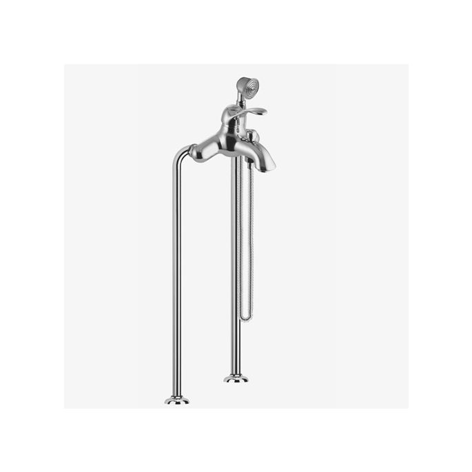 Fima Carlo Frattini Lamp F33044BR freestanding bath faucet 1-handle with garnish bronze
