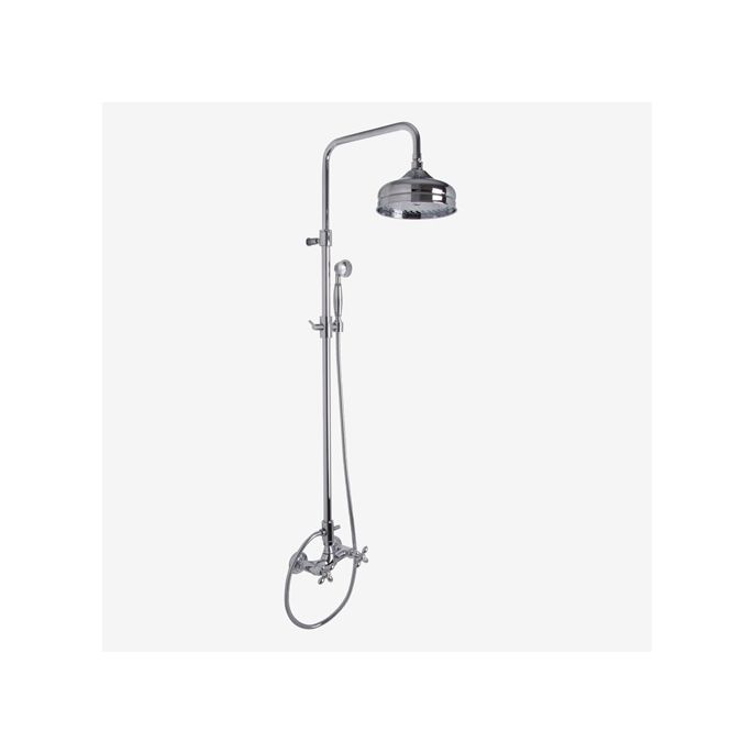 Fima Carlo Frattini Olivia F50052BR surface mounted shower valve 2 handle with shower set bronze